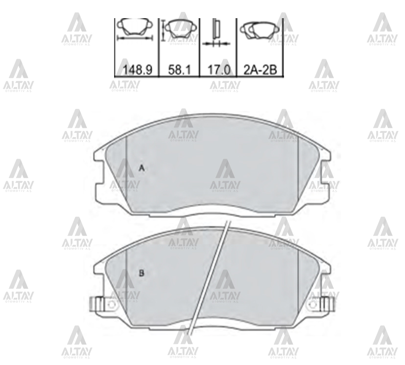 Hyundai Starex Ön Fren Balatası 2002-2008 Hyundai Starex Ön Fren Balatası 2002-2008